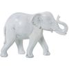 Figura Decorativa Alexandra House Living Blanco Plástico Elefante 14 X 21 X 29 Cm