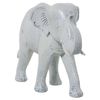 Figura Decorativa Alexandra House Living Blanco Plástico Elefante 14 X 21 X 29 Cm