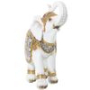 Figura Decorativa Alexandra House Living Blanco Dorado Plástico Elefante 13 X 26 X 27 Cm