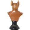 Busto Alexandra House Living Marrón Plástico Perro Traje 13 X 17 X 30 Cm