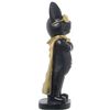 Figura Decorativa Alexandra House Living Negro Dorado Plástico Gafas Perro 12 X 15 X 32 Cm