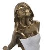 Figura Decorativa Alexandra House Living Blanco Dorado Plástico Mujer 12 X 24 X 26 Cm