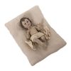 Figura Decorativa Alexandra House Living Beige Plástico Niño Jesús 10 X 13 X 19 Cm Cojín