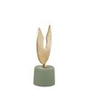 Figura Decorativa Alexandra House Living Dorado Aluminio Abstracto 20 X 10 X 26 Cm