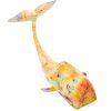 Figura Decorativa Alexandra House Living Amarillo Hierro Ballena 47 X 26 X 29 Cm