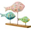 Figura Decorativa Alexandra House Living Multicolor Hierro Peces 83 X 16 X 51 Cm