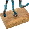 Figura Decorativa Alexandra House Living Azul Hierro Medusa 18 X 10 X 32 Cm