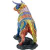 Figura Decorativa Alexandra House Living Multicolor Plástico Toro 43 X 16 X 31 Cm