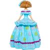 Figura Decorativa Alexandra House Living Celeste Plástico Vestido 15 X 15 X 21 Cm