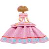 Figura Decorativa Alexandra House Living Rosa Plástico Vestido 25 X 12 X 18 Cm