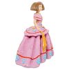 Figura Decorativa Alexandra House Living Rosa Plástico Vestido 25 X 12 X 18 Cm