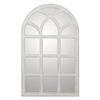 Espejo De Pared Alexandra House Living Blanco Madera Desgastado Ventana 4 X 76 X 50 Cm