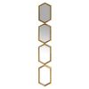 Espejo De Pared Alexandra House Living Dorado Metal 4 X 15 X 106 Cm