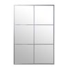 Espejo De Pared Alexandra House Living Plateado Metal Ventana 6 X 113 X 77 Cm