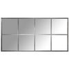 Espejo De Pared Alexandra House Living Plateado Metal Ventana 8 X 151 X 79 Cm