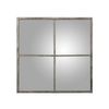 Espejo De Pared Alexandra House Living Negro Plateado Metal Ventana 7 X 79 X 80 Cm