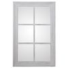 Espejo De Pared Alexandra House Living Blanco Madera Desgastado Ventana 5 X 101 X 65 Cm