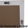 Espejo De Pared Alexandra House Living Blanco Madera Desgastado Ventana 5 X 101 X 65 Cm