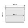 Estor Enrollable Opaco Térmico Marfil 90 X 190cm