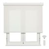 Estor Enrollable Motorizado Viewbox (con Cajón) - Tejido Screen Apertura 10%  Blanco 135 X 190cm