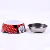 Comedero Minnie Style Talla M Poliéster/metal 17,5 Cm 410 Ml Antideslizante. Producto Oficial Disney