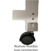 Carro De Cocina Con Ruedas 37x37x85 Blanco Tapa Madera Oporto 6- Meyvaser,