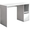 Mesa De Ordenador Con 1 Estante Y 1 Puerta Color Blanco 74,6x90x54 Cm- Meyvaser,