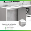 Mesa De Ordenador Con 1 Estante Y 1 Puerta Color Blanco 74,6x90x54 Cm- Meyvaser,