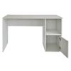 Mesa De Ordenador Con 1 Estante Y 1 Puerta Color Blanco 74,6x90x54 Cm- Meyvaser,