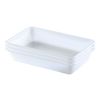 Com-fort House Bandejas De Plástico O Barreño Plastico Rectangular Almacenaje, Blanco… (tamaño 3, 3 Unidades)