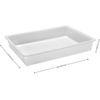 Com-fort House Bandejas De Plástico O Barreño Plastico Rectangular Almacenaje, Blanco… (tamaño 6, 3 Unidades)