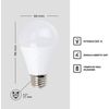 Com-fort House | Bombilla Led Tipo Bola | Conector De Tipo E27 | Potencia De 12w | Tipo De Luz: Fría | Pack De 6 Unidades|