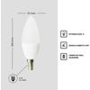 Com-fort House | Bombilla Led Tipo Vela | Conector De Tipo E14 | Potencia De 5w | Tipo De Luz: Fría | Pack De 12 Unidades|