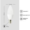 Com-fort House | Bombilla Led Tipo Vela | Conector De Tipo E14 | Potencia De 6w | Tipo De Luz: Fría | Pack De 6 Unidades|