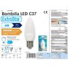 Com-fort House | Bombilla Led Tipo Vela | Conector De Tipo E27 | Potencia De 6w | Tipo De Luz: Cálida | Bombillas De Eficiencia Energética | Pack De 12 Unidades|