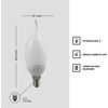 Com-fort House | Bombilla Led Tipo Vela Fantasía | Conector De Tipo E14 | Potencia De 5w | Tipo De Luz: Fría | Pack De 6 Unidades|