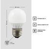 Com-fort House | Bombilla Led Tipo Bola | Conector De Tipo E27 | Potencia De 5w | Tipo De Luz: Cálida | Pack De 6 Unidades|