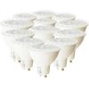 Com-fort House | Bombilla De Tipo Halógenos Led Gu10 | Potencia De 6,5w | Tipo De Luz: Fría | Pack De 12 Unidades|