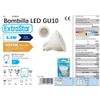 Com-fort House | Bombilla De Tipo Halógenos Led Gu10 | Potencia De 6,5w | Tipo De Luz: Cálida | Pack De 12 Unidades|