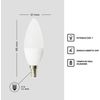 Com-fort House | Bombilla Led Tipo Vela | Conector De Tipo E14 | Potencia De 7w | Tipo De Luz: Fría | Pack De 12 Unidades|