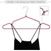 Com-fort House | Percha Metal | Color Rojo | Antideslizantes Y Resistentes | Perchas Para Ropa | Ideal Para Chaquetas, Pantalones O Blusas | 120 Unidades