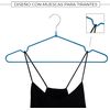 Com-fort House | Percha Metal | Color Azul | Antideslizantes Y Resistentes | Perchas Para Ropa | Ideal Para Chaquetas, Pantalones O Blusas | 24 Unidades