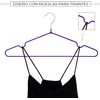 Com-fort House | Percha Metal | Color Morado | Antideslizantes Y Resistentes | Perchas Para Ropa | Ideal Para Chaquetas, Pantalones O Blusas | 120 Unidades