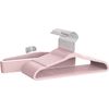 Com-fort House | Percha De Resina Infantil | Percha Cadete | Color Rosa | Percha Resina Resistente | Con Muescas Antideslizantes | 28cm | Pack 24 Unidades |