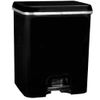 Com-fort House | Cubo Pedal Duo Ecologico Negro 52l.