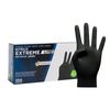 Com-fort House - Guantes Nitrilo Resistentes - Color Negro- Colección Extreme Lite - Guantes De Látex Sin Polvo. Talla L, 100 Unidades