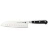 Fagor Couper Cuchillo Profesional Cocina Santoku Con Punta 18 Cm Hoja Acero Inoxidable Grosor 2,5 Mm, Ideal Para Cortar Carnes Y Verduras, Mango Ergonómico