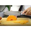 Fagor Couper Cuchillo Profesional Cocina Santoku Con Punta 18 Cm Hoja Acero Inoxidable Grosor 2,5 Mm, Ideal Para Cortar Carnes Y Verduras, Mango Ergonómico