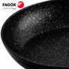 Set 3 Sartenes 18-20-24 Cm Inducción Aluminio Forjado, Antiadherente Xylan Ecológico Sin Pfoa Negro  Fagor Vivant