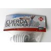 Donclaif Set 4 Unidades De Cuerda De Tender Blanco 10x5mm - Resistente Y Fácil De Usar